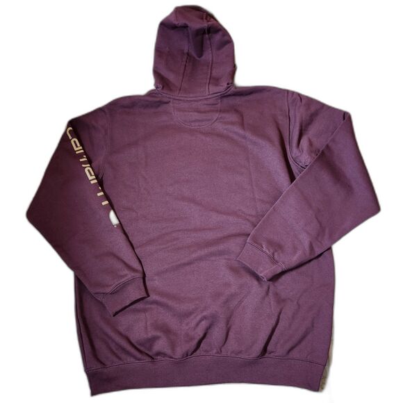 Carhartt Men’s Logo Sleeve Hoodie – XL Tall, Port Color, NWT - Picture 2 of 8